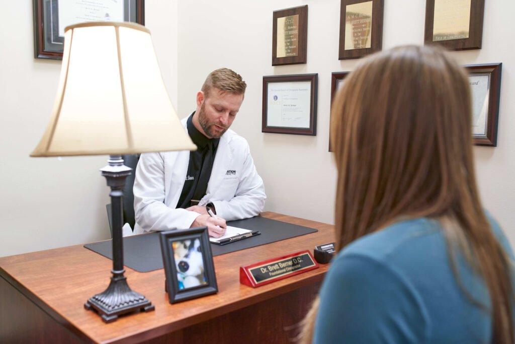 dr berner consult with patient